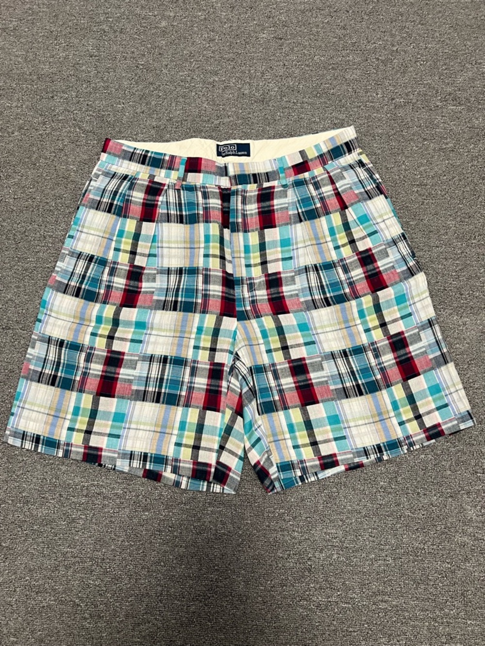 Vintage Ralph Lauren Men's Multicolor Plaid Shorts
